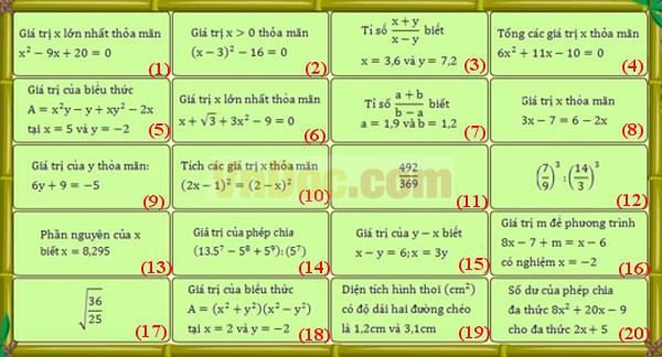 Đề thi violympic toán lớp 8 vòng 7
