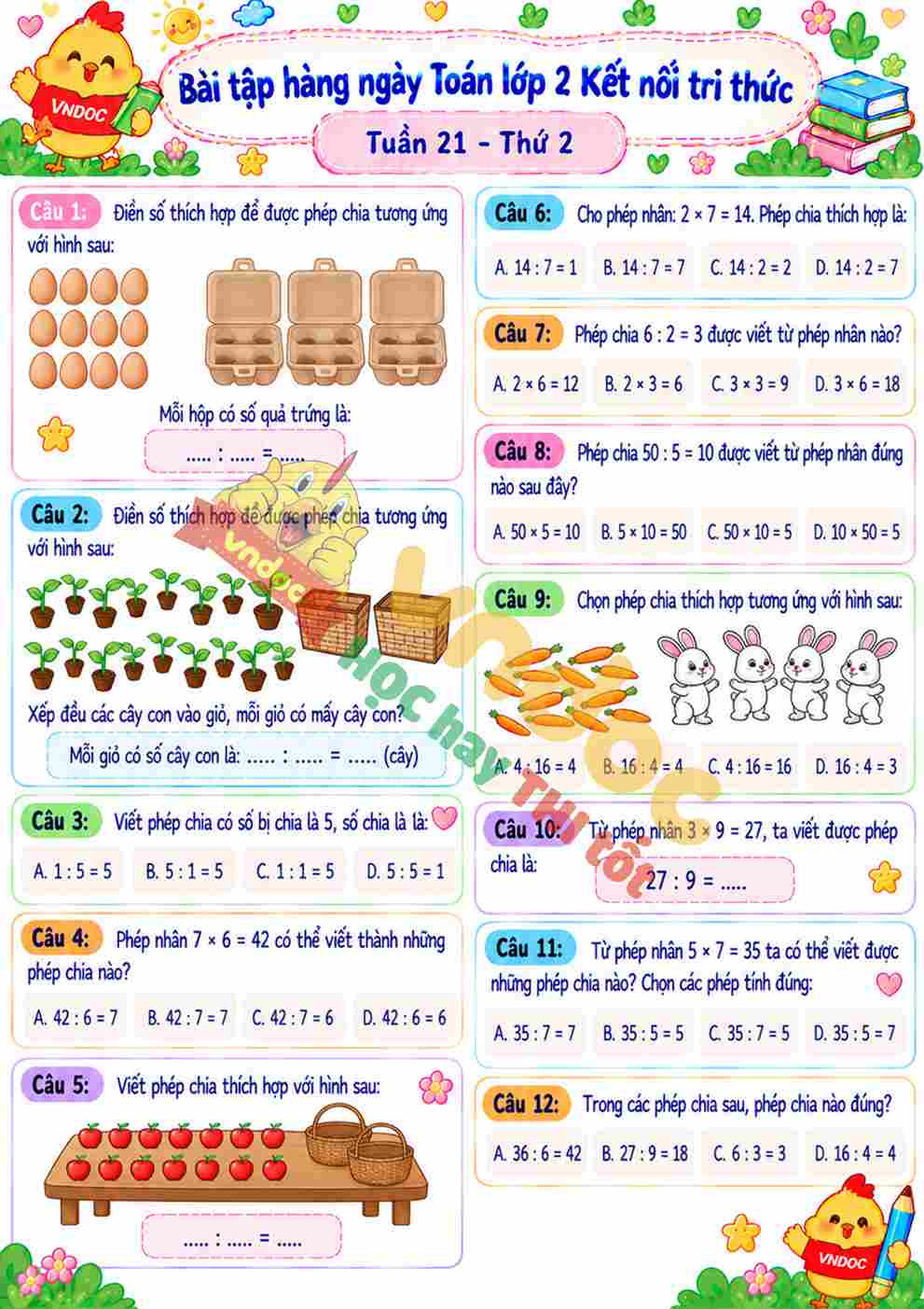 mh bthn toan lop 2 tuan 21 thu 2*34936